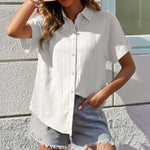 Nadorine Blouse Women's Short Sleeve Shirt Blouse (DE Only)