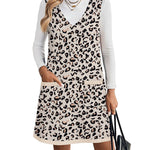 Trendy V-neck Sweater Knit Vest Dress (US Only)