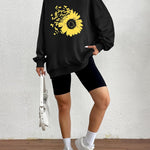 Nadorine  Oversized Sweatshirts Graphic Print Tops