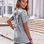 Zeagoo Womens Casual Short Sleeve V Neck Shirts