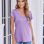 Nadorine Shirts Casual Short Sleeve Tees Dressy Casual Patel Blouses