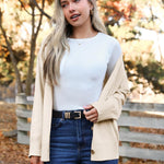Nadorine Women's Oversized Button Sweaters Open Front Cardigans