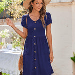 Nadorine Summer Dress Women's Short Sleeve Dresses (DE Only)