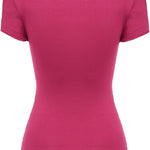 Nadorine Cross-Front V Neck Ruched Short Sleeve Blouses