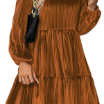 Nadorine Women's Long Sleeve Elegant Velvet Dress (DE Only)