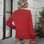 Nadorine Cardigan Long Sleeve Crochet Shrug Soft Knit Sweater