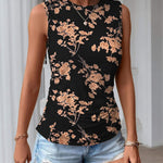 Nadorine Ruched Tank Tops Dressy Casual Shirts