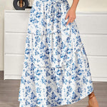 Zeagoo Womens Casual Maxi Skirts High Waist Boho Skirts