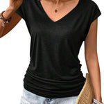 Nadorine Tank Top Women's Elegant Pleated Tops (DE Only)