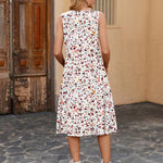 Nadorine Casual Dress Sleeveless Midi Swing Tank Sundress