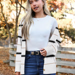 Nadorine Women's Oversized Button Sweaters Open Front Cardigans