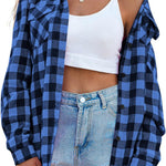 Nadorine Checked Shirt Women's Long Sleeve Costume Blouse (DE Only)