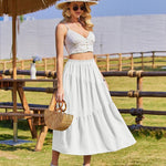 Nadorine Long Women's Elegant Maxi Skirt with Pockets (DE Only)