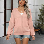 Nadorine Cardigan Long Sleeve Crochet Shrug Soft Knit Sweater