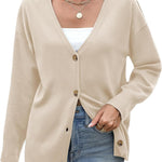 Nadorine Women's Oversized Button Sweaters Open Front Cardigans