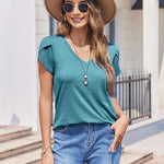 Nadorine Shirts Casual Short Sleeve Tees Dressy Casual Patel Blouses