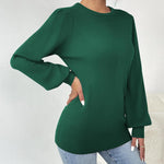 Nadorine Women's Pullover Knitted Pullover Crew Neck Tops