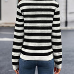 Nadorine Women's Knit Cardigan Long Sleeve Open Front Cropped Jackets