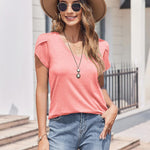 Nadorine Shirts Casual Short Sleeve Tees Dressy Casual Patel Blouses