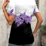 Nadorine Short Sleeve Shirts Dressy Tops with Pleats