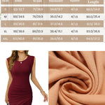 Nadorine Summer Dress Sleeveless Bodycon Mini Dress (DE Only)