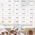 Nadorine Women Flannel Shacket Jacket Plaid Button Down Shirt