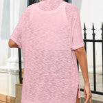 Nadorine 3/4 Sleeve Cardigans Open Front Beach Coverup