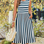 Zeagoo Women's Summer Tank Midi Dress with Pockets