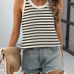Nadorine Crochet Sleeveless Sweater Vest