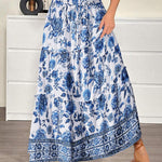 Zeagoo Womens Casual Maxi Skirts High Waist Boho Skirts