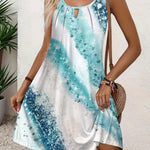 Nadorine Casual Boho Sleeveless Sundresses with Pockets
