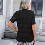 Nadorine Short Sleeve Crochet Cardigan Button up Bolero Shrug Sweater