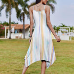 Nadorine Women Midi Dress Bohemian Beach Cover Up Dress