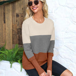 Nadorine Women's Long Sleeve Sweater Casual Ribbed Knit Pullover