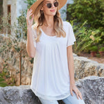 Nadorine Blouse Women's Elegant Ruffle Sleeve Tops (DE Only)