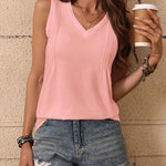 Zeagoo Women's Tank Tops Loose Fit Casual V Neck Boho Shirts