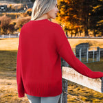 Nadorine Women's Open Front Oversized Soft Knit Sweater Cardigan