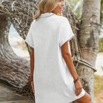 Nadorine Women's Linen Dresses Knee-Length Casual Beach Dress (DE Only)