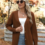 Nadorine Women's Oversized Button Sweaters Open Front Cardigans