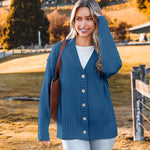 Nadorine Women's Open Front Oversized Soft Knit Sweater Cardigan
