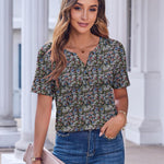 Zeagoo Womens Casual Short Sleeve V Neck Shirts