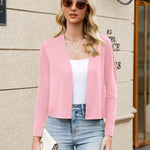 Nadorine Women's Long Sleeve Shrug Cropped Cardigan