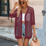 Nadorine Women's 2025 Summer Crochet Lightweight Cardigan