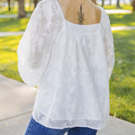 Nadorine Ruffle Sleeve Solid Color Pullover Square Neck Chiffon Top for Women Cute Summer Casual 2026 | Under $40