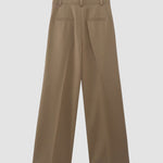 Nadorine Chic Solid Color Two-piece Suits Slim Fit Sleeveless Vest Casual Wide Leg Pants Set