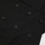 Solid Color Two-Piece Set Casual Black Sleeveless Crop Vest Long Straight Pants Suits
