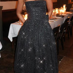 Sexy Off-shoulder Backless Bow Sexy Maxi Dress