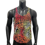 KZZ Men's Leopard Print Vest