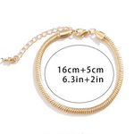 Flat Snake Bone Bracelet