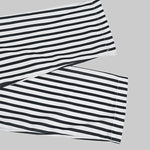 A-Line Loose Asymmetric Split-Joint Striped V-Neck Maxi Dresses Shirt Dress